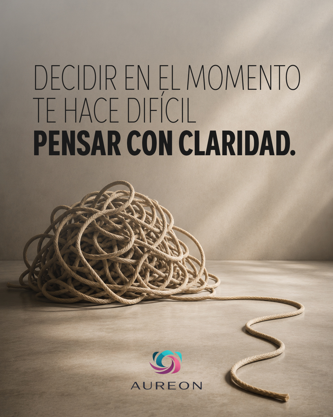 Decidir antes de la presión