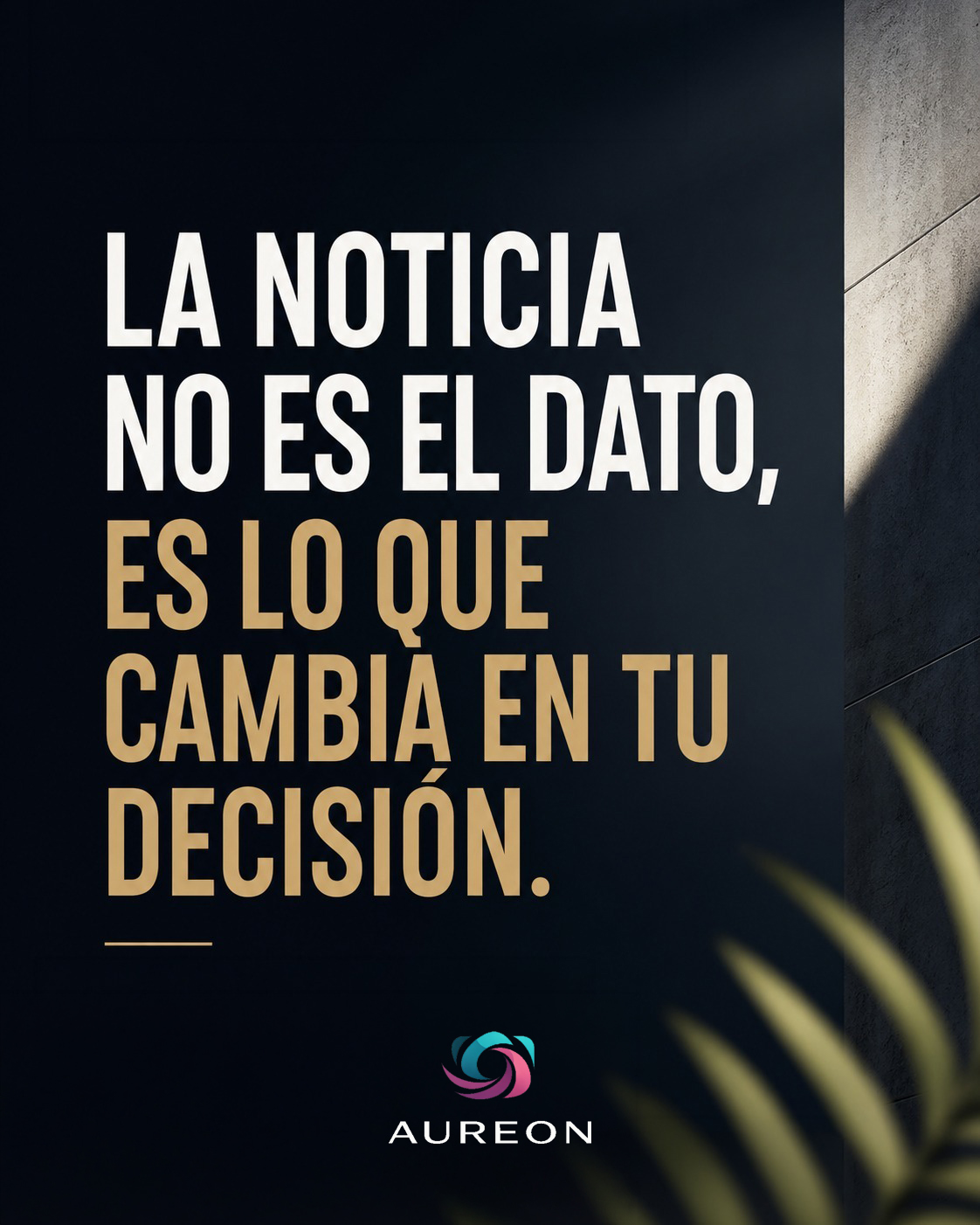 Noticia vs decisión